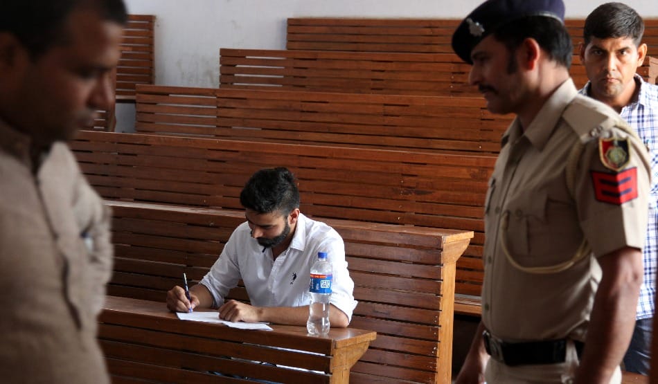 firing in pu campus, accused student given exam in police custody