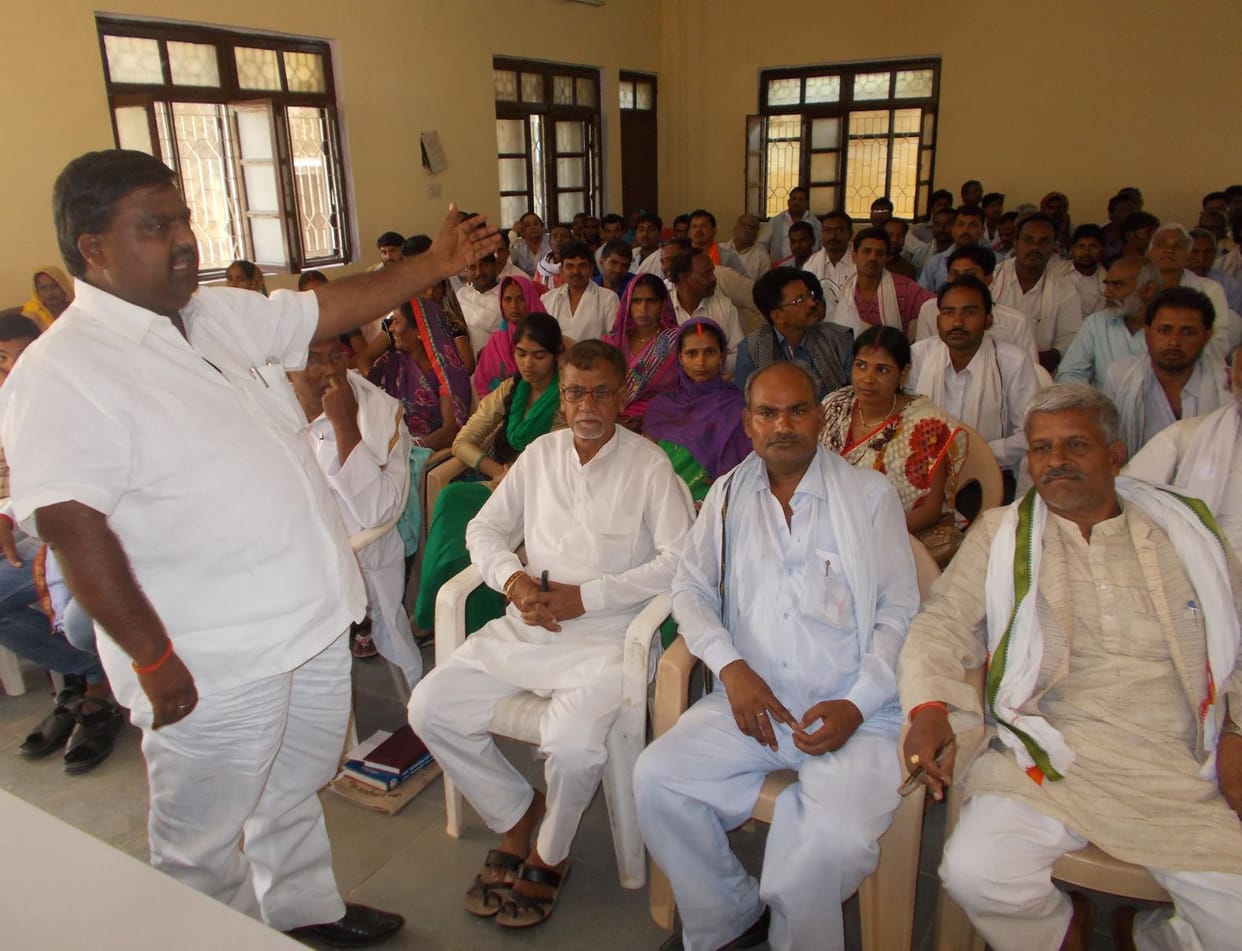 Area panchayat meeting furore