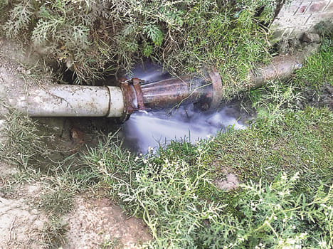 Leakage of water 