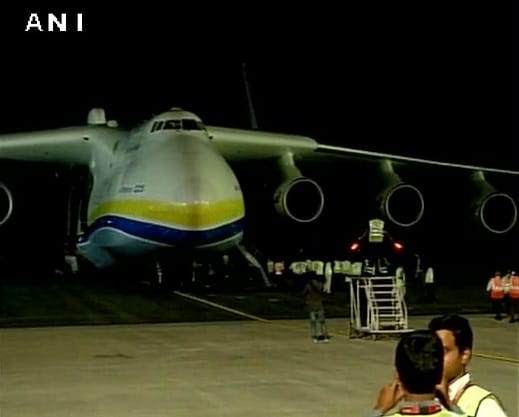 world's biggest plane arrived at hyderabad airport