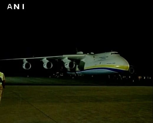 world's biggest plane arrived at hyderabad airport