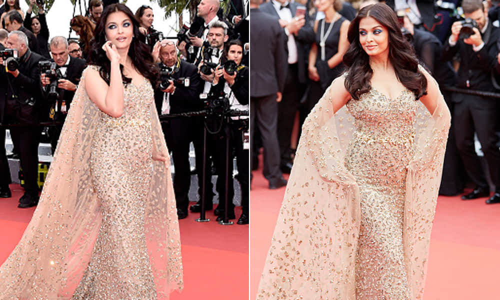 Aishwarya rai looked fat in golden gown at cannes