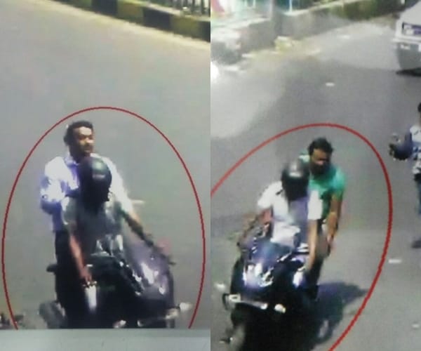 Police got CCTV footage of twenty lakh rupees loot.