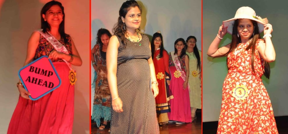 Pregnant womens on ramp