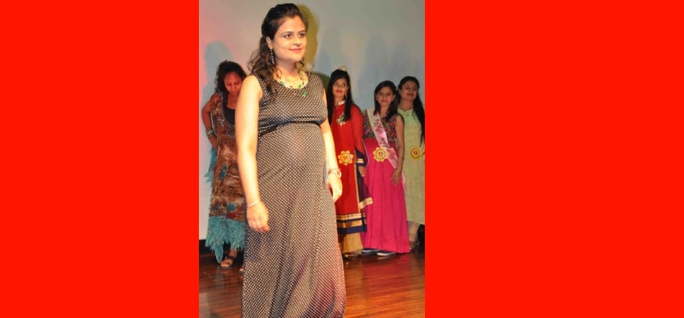 Pregnant womens on ramp