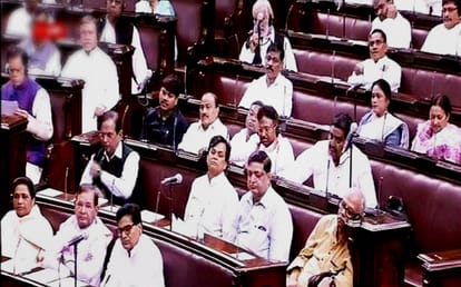 Rajya Sabha adjourned briefly after uproar by BSP members alleging atrocities on dalits in Gujarat.