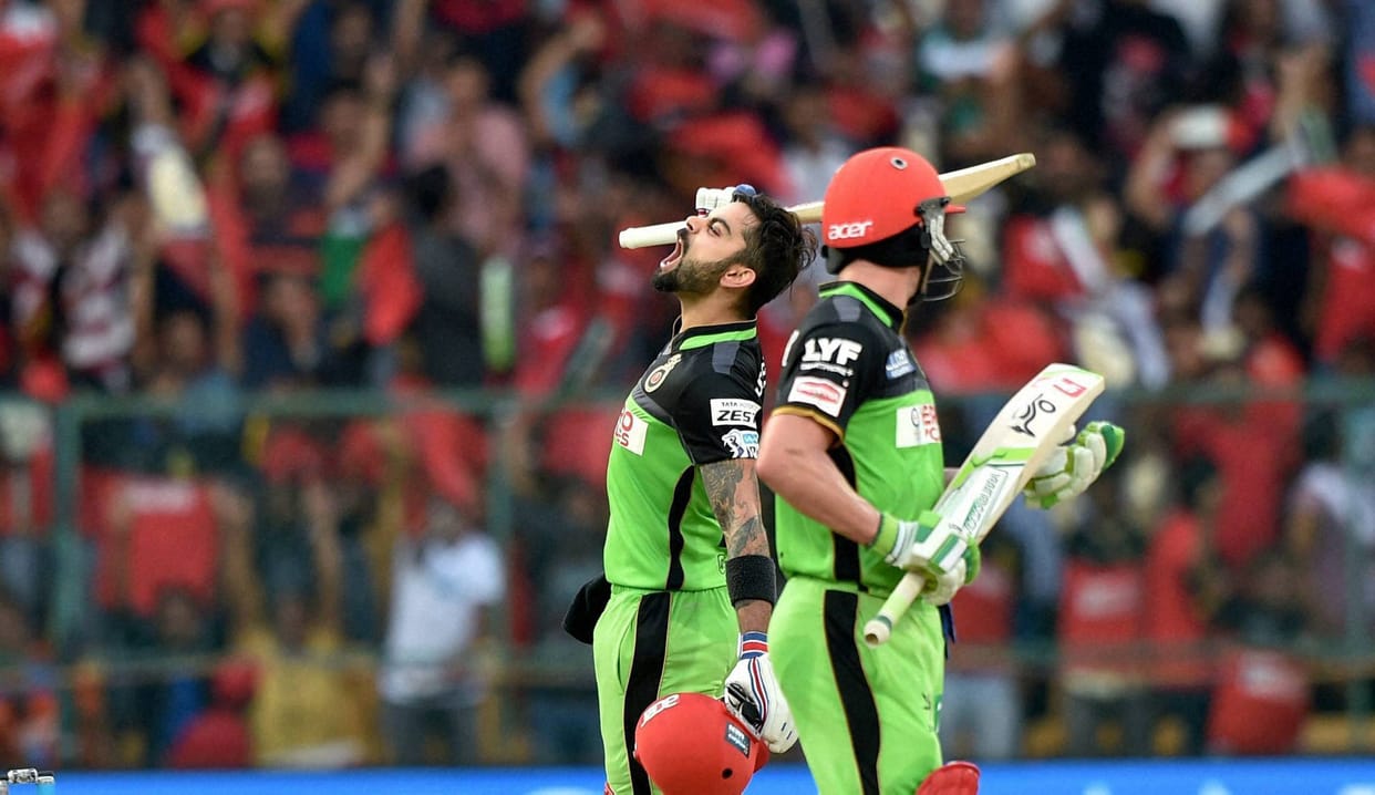 7 Record in Ab And Vk blast In An IPL innings