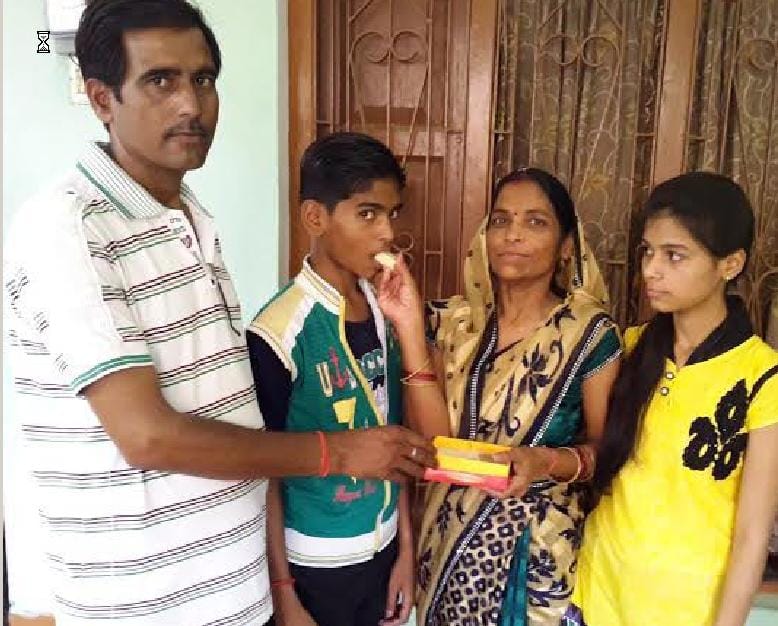 Sushant got the second place in the district