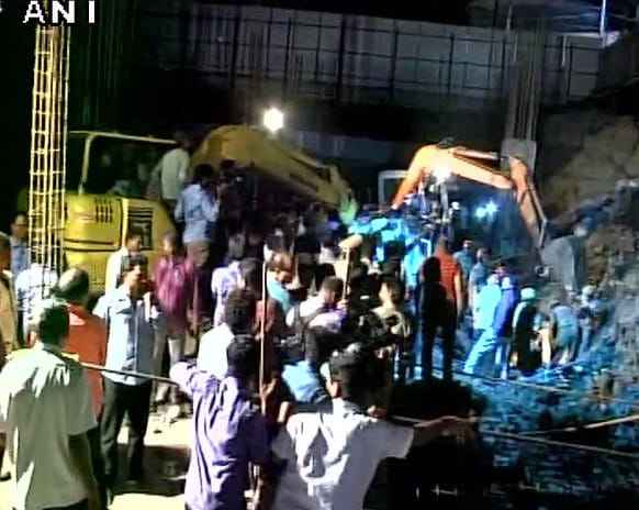 Seven dead after wall of an under construction mall collapsed in Andhra Pradesh