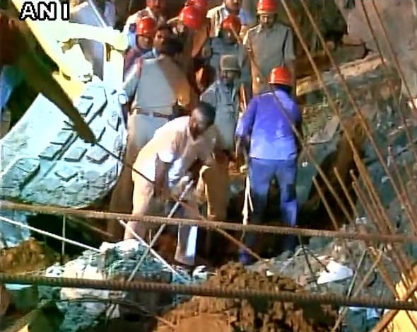 Seven dead after wall of an under construction mall collapsed in Andhra Pradesh
