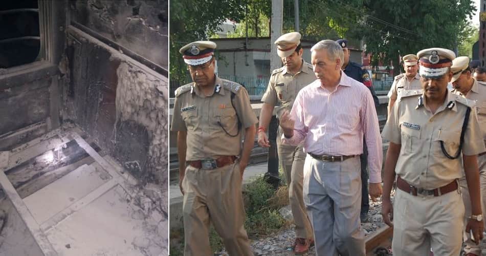 dgp kp singh visit to inspect delhi panipat passanger train blast case