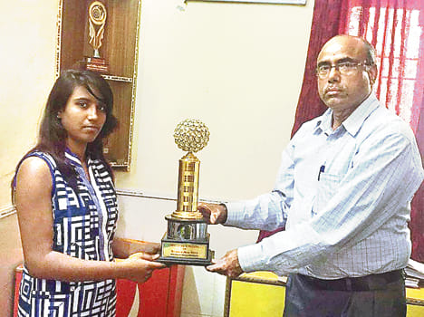 Vaishali third place in the national judo competition