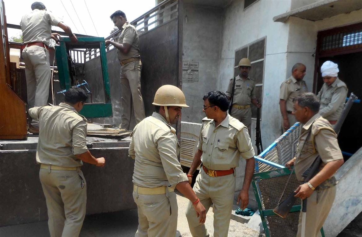 The attachment of a rape accused SP leader's house