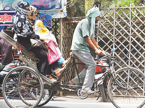Mercury rose 44 degrees, to avoid heat stroke