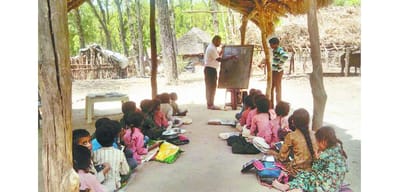 School running in a hut from 20 years in sirmour himachal pradesh