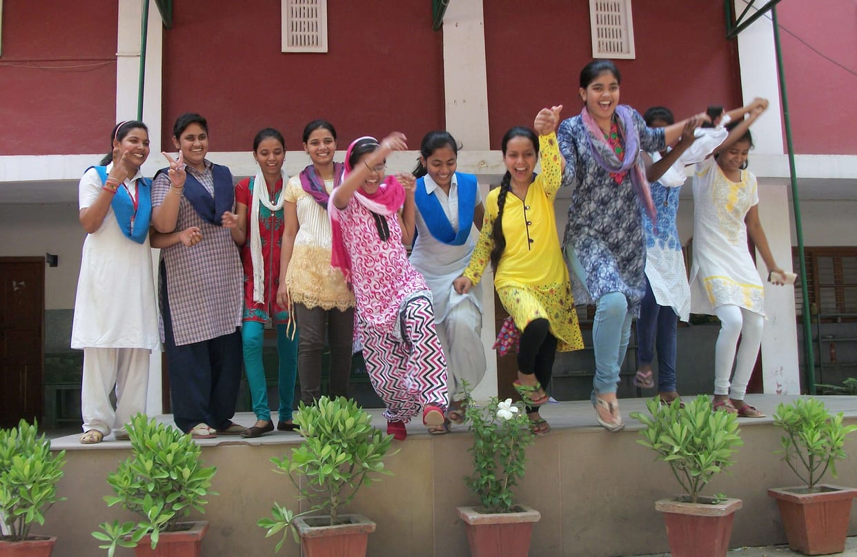 The girls topped in the district Mari stake Arti