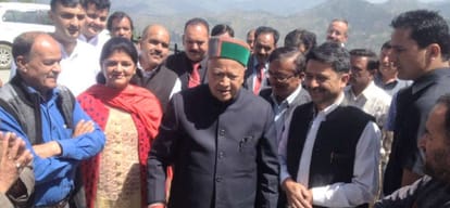 CM Virbhadra Singh paid obeisance at Hatu mata temple