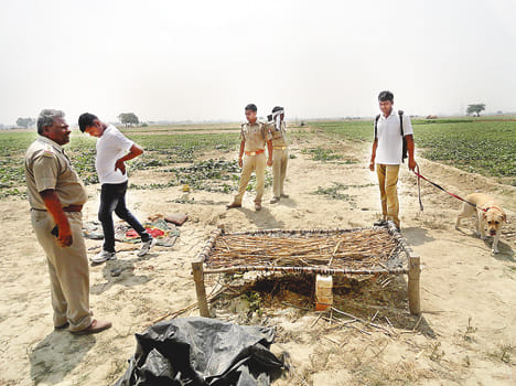 murder of old man in auraiya