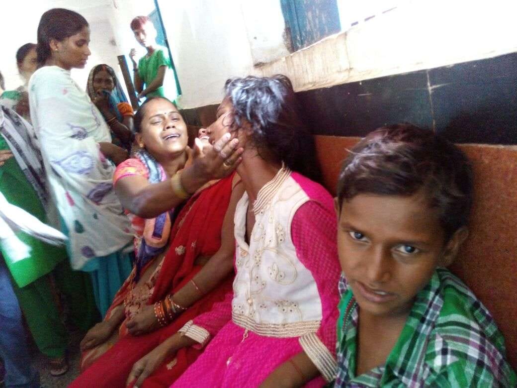 The death of a person falling from train
