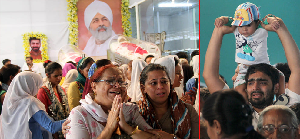 Jnsailab aroused was last respects to Baba Hardev, are followers weep