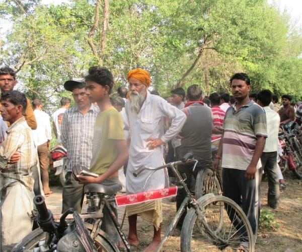  A crocodile pulled a man in water in Bahraich.