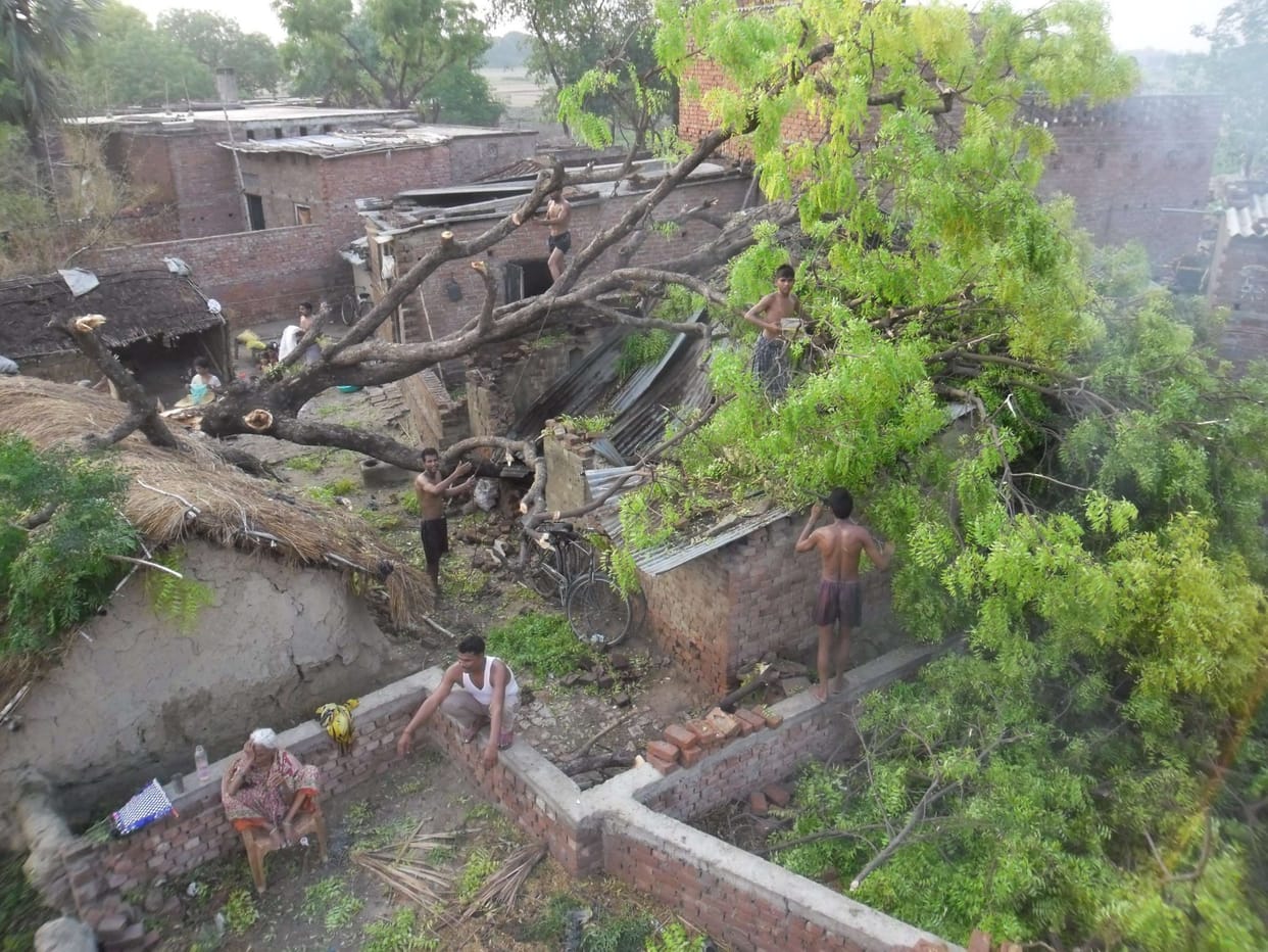 Dullhpur devastation caused by the cyclone, 24 injured
