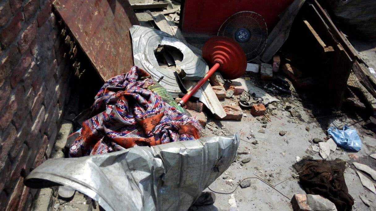 Explosion in fireworks for preparing explosives in Rampur.