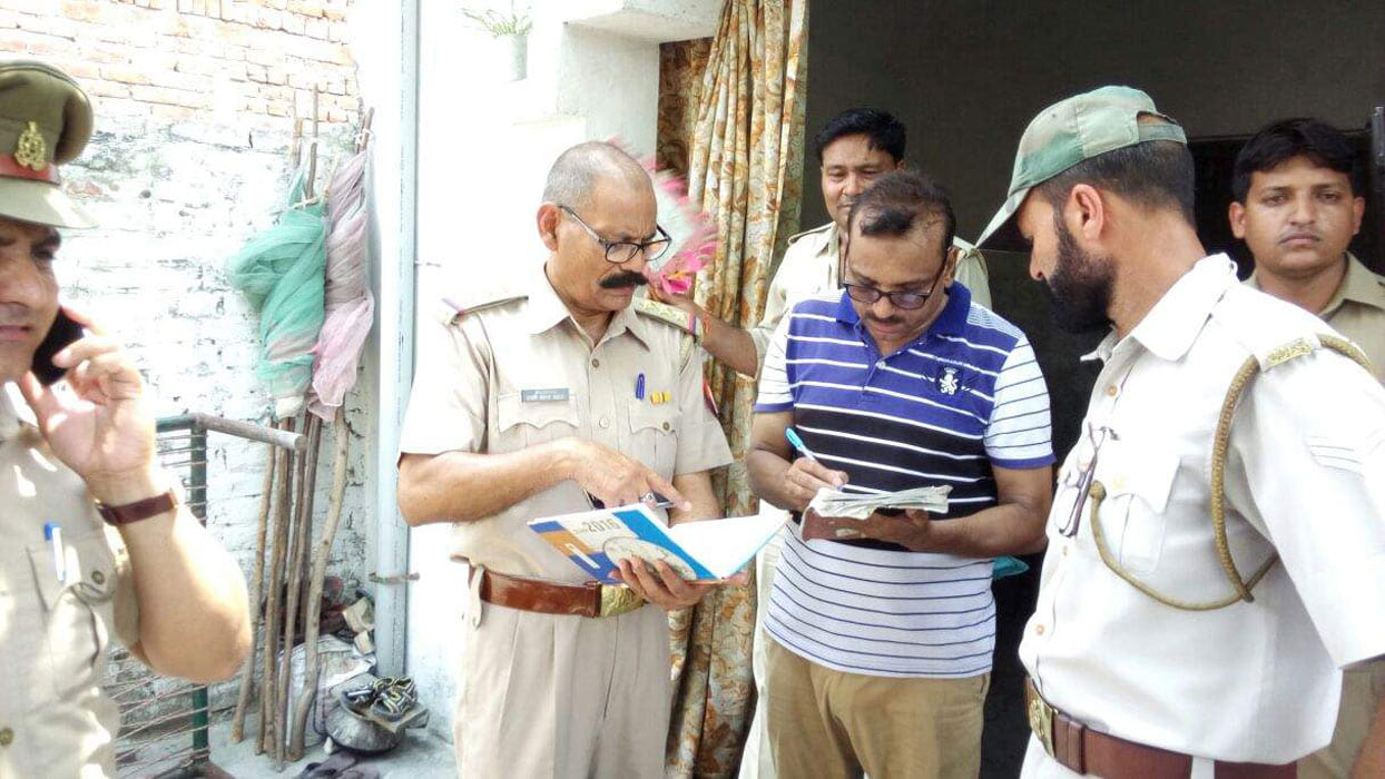 Explosion in fireworks for preparing explosives in Rampur.