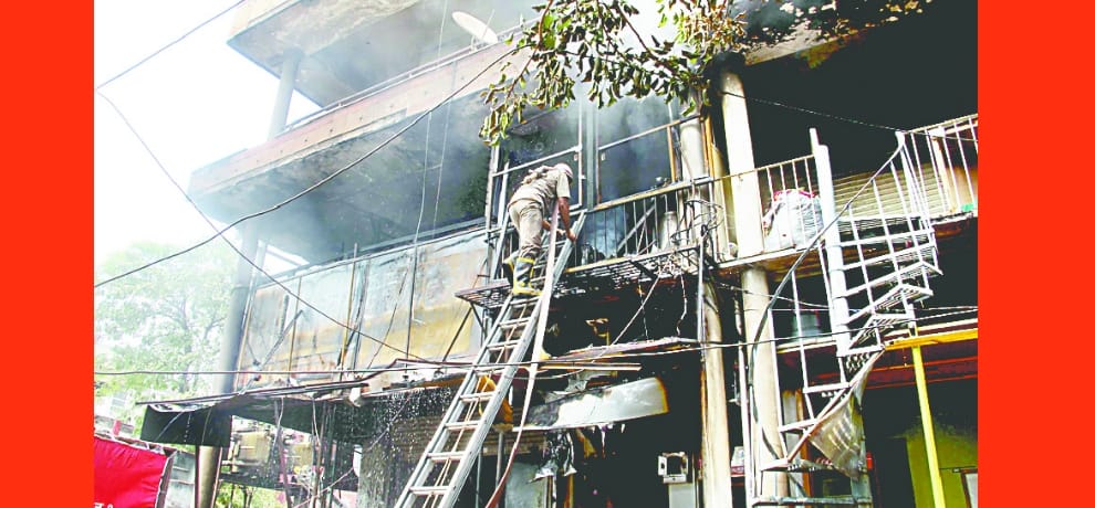 fire in five shops