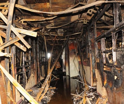 Fire in Mandi Bhawan in Lucknow
