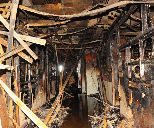 Fire in Kisan Mandi Bhawan in Lucknow.