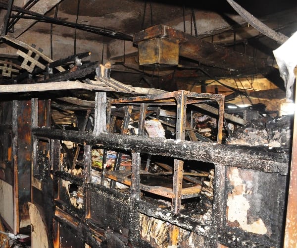 Fire in Kisan Mandi Bhawan in Lucknow.