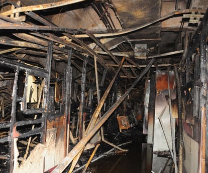 Fire in Mandi Bhawan in Lucknow