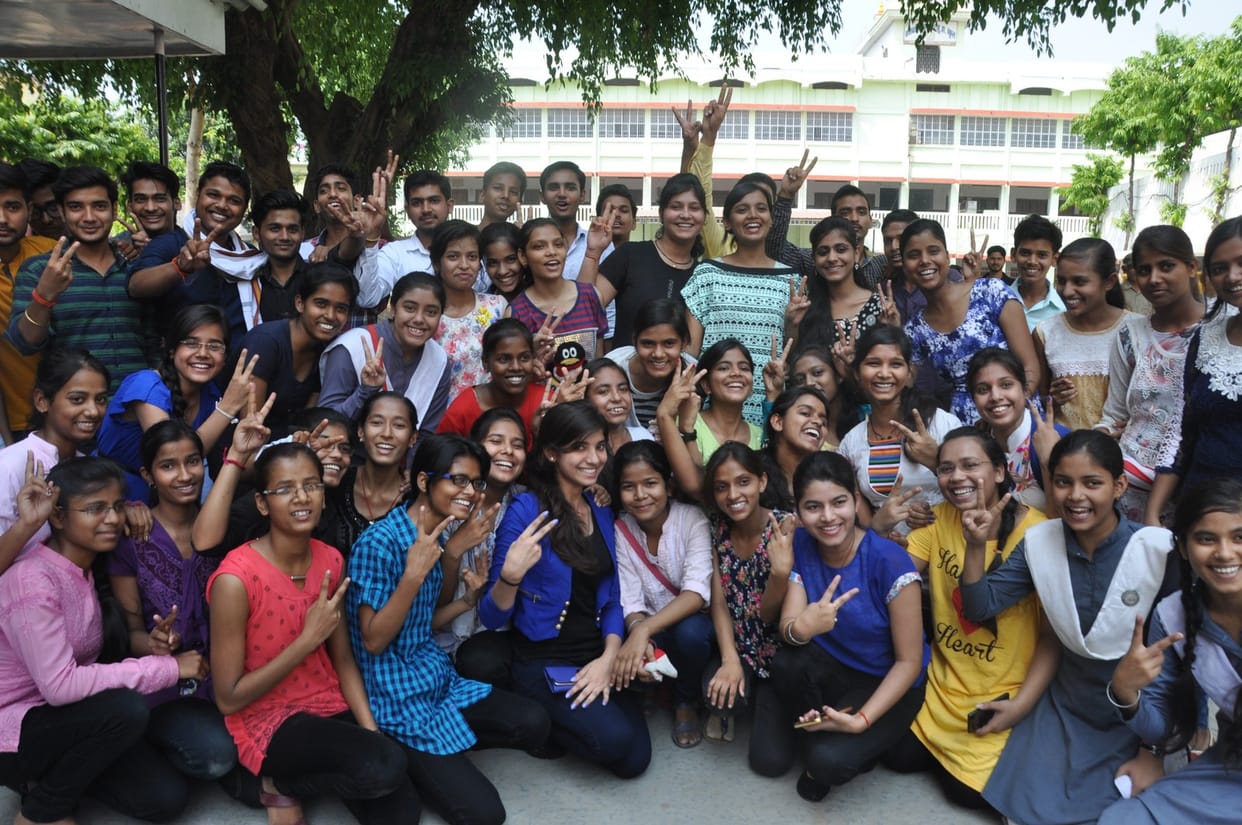 Girls proceed herself in up board