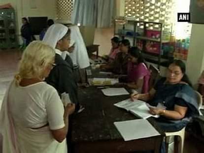 Voting is going on in Kerala, Puducherry and  Tamil Nadu