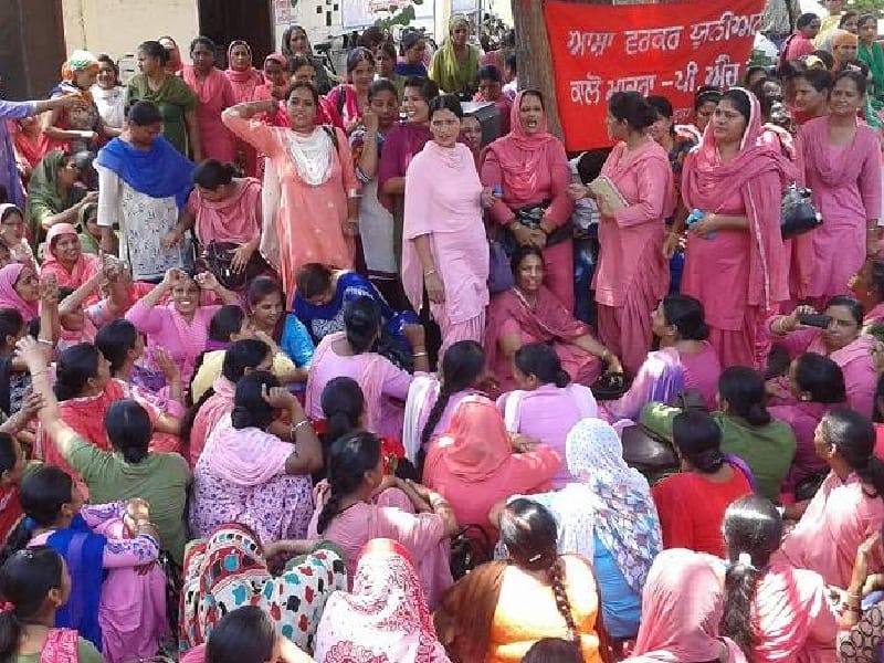  ASHA worker, government, protest, Patiala