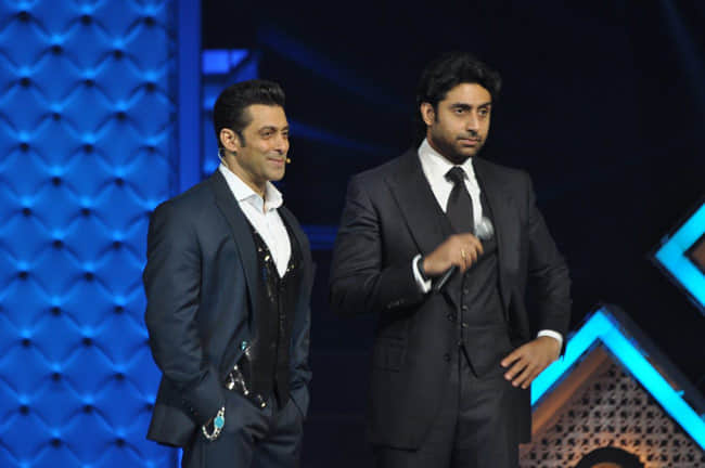 salman khan and abhishek bachchan bonded in priety zinta party