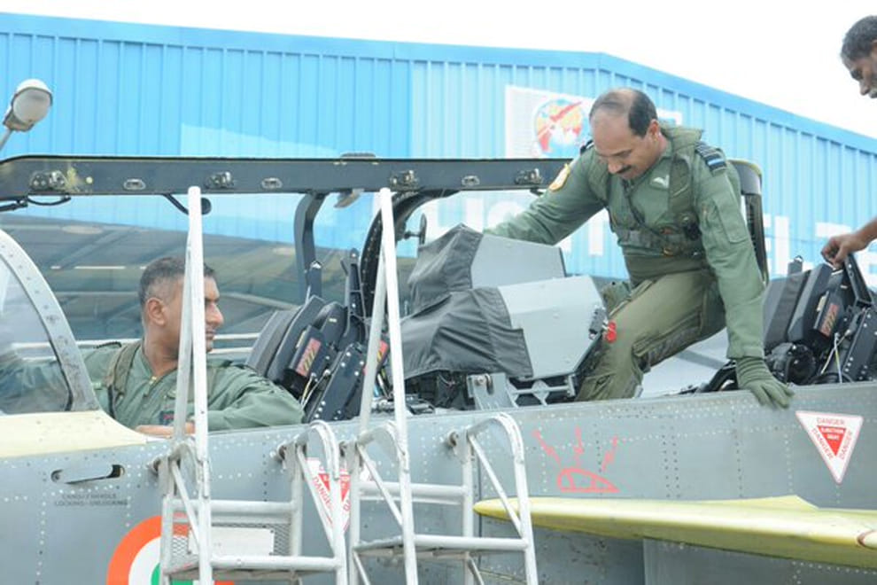 Air Chief Marshal Arup Raha flew Light Combat Aircraft 'Tejas'