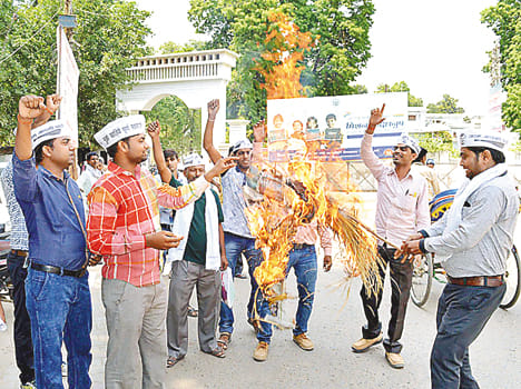 Burned effigies of PHC Medical Officer