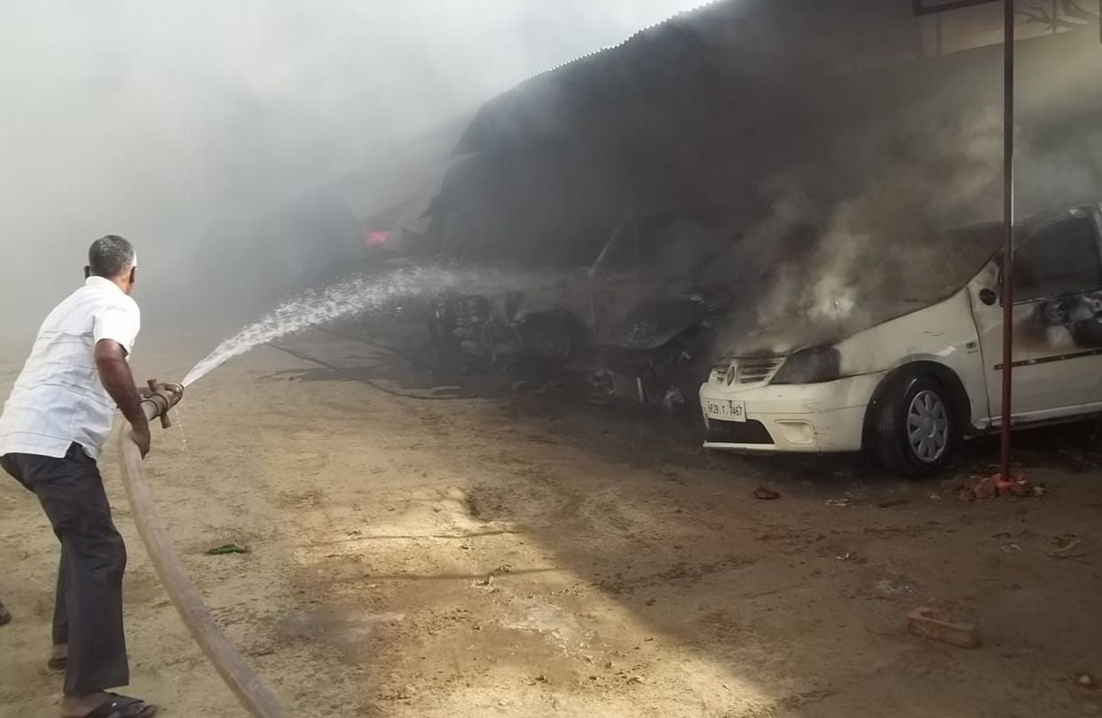 While in the car fire Rifiling