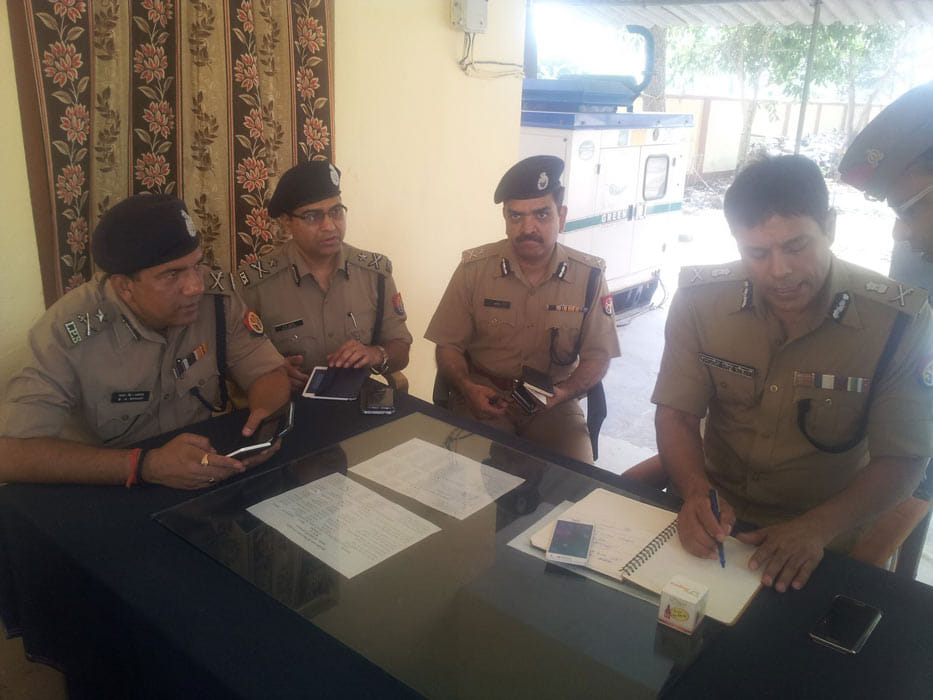 In Azamgarh restrictions on media.