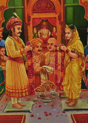 lanbe dampaty ke liye kiya tha vighnharta ke samaksh vivah