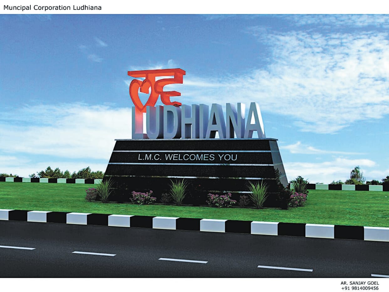 smart city, designs on ludhiana entry points, ludhiana beautiful