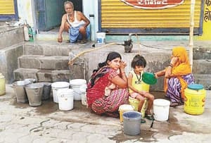 water and light problem in village