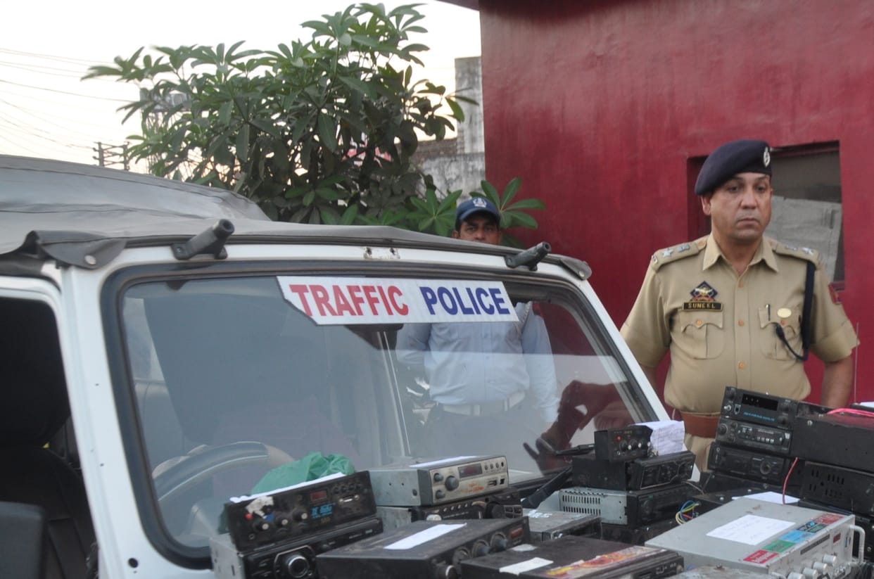 Police seized 106 tape recorder in jammu
