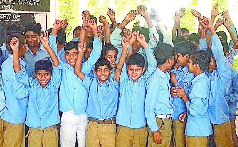 Raging student at mid-day meal