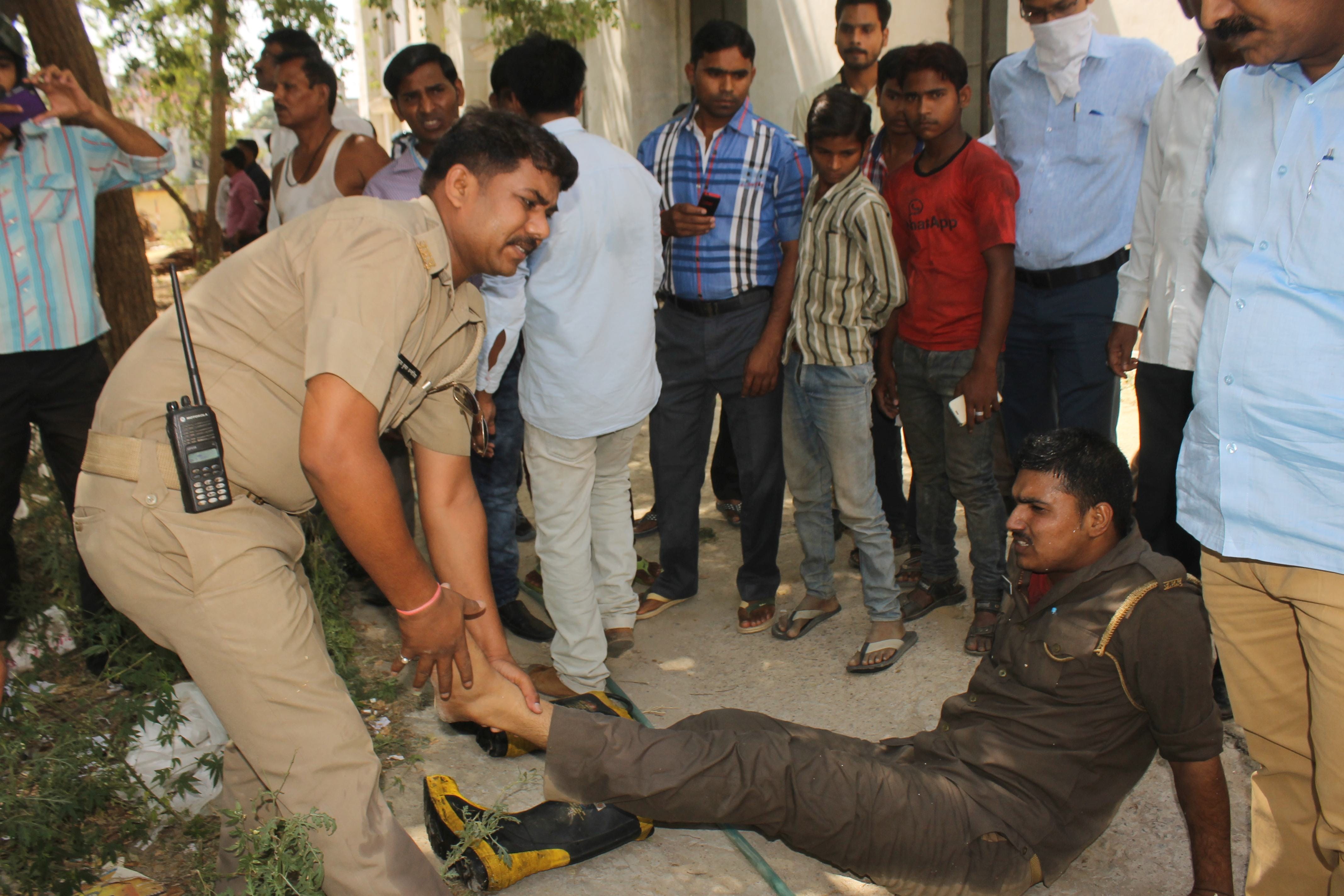 fire in kaushal vikas kendra up