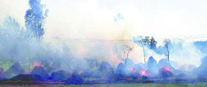 Straw wells, fire Bitodon