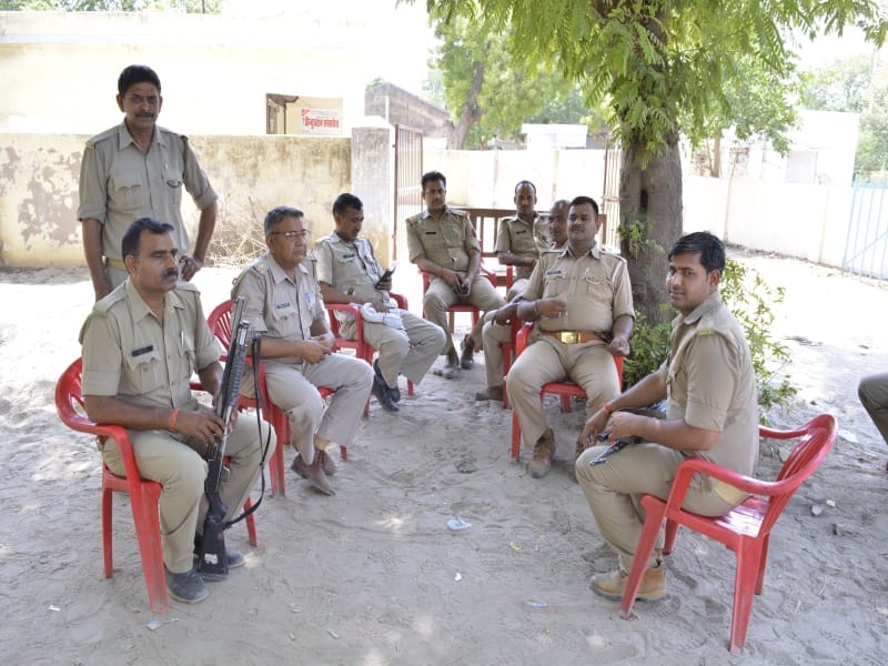 tight security in jawahar bagh area