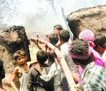 The fire burnt 12 houses, 15 million damage